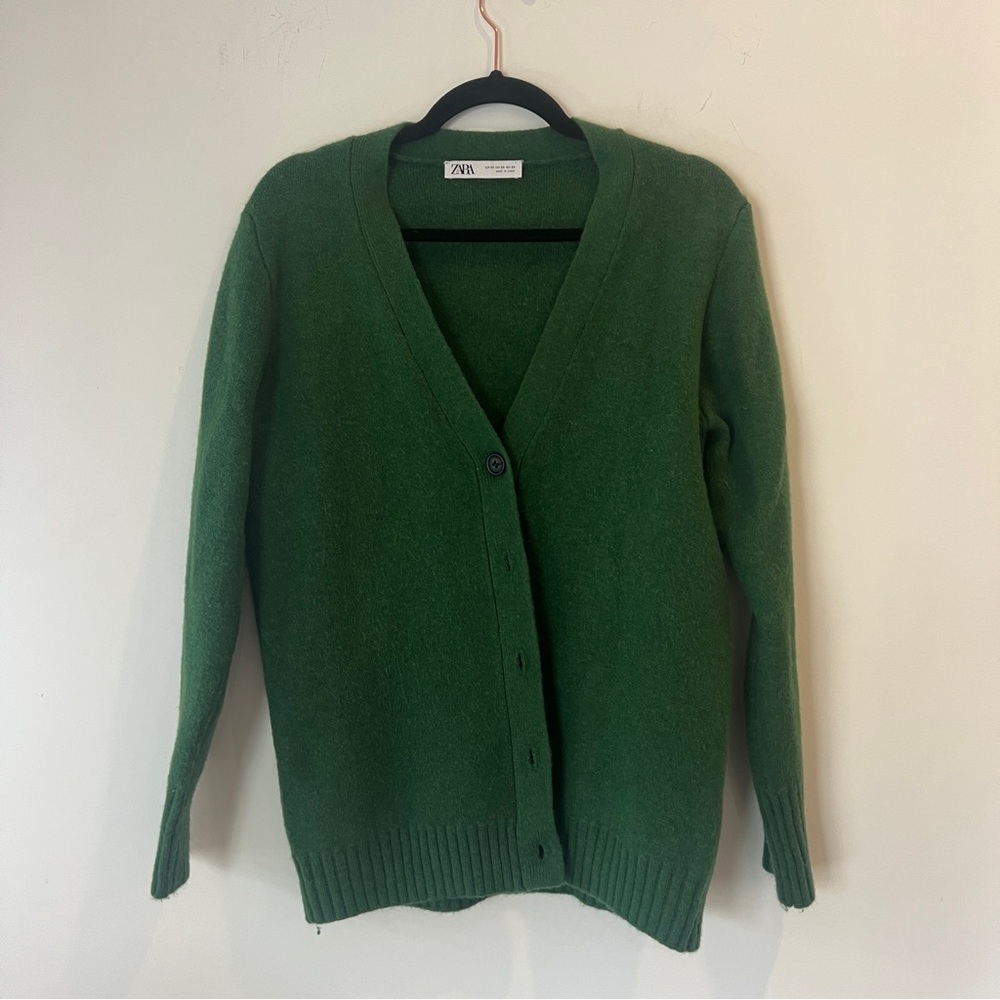 Zara Women's Deep Green Cardigan